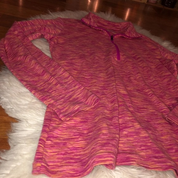 pink columbia 1/4 zip up jacket / columbia long sleeve - Picture 3 of 6